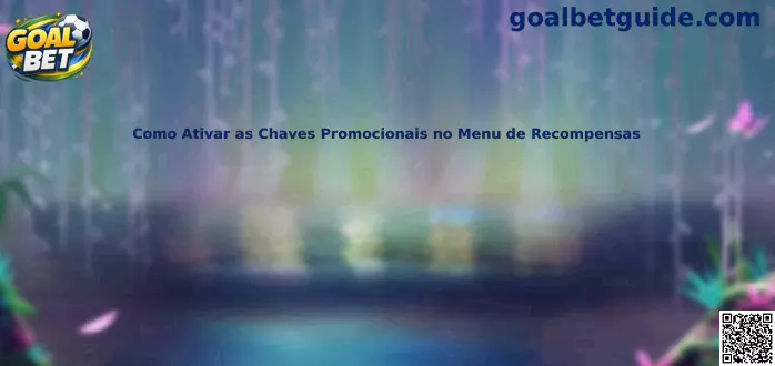 Como ativar chaves promocionais no menu de recompensas Goal Bet