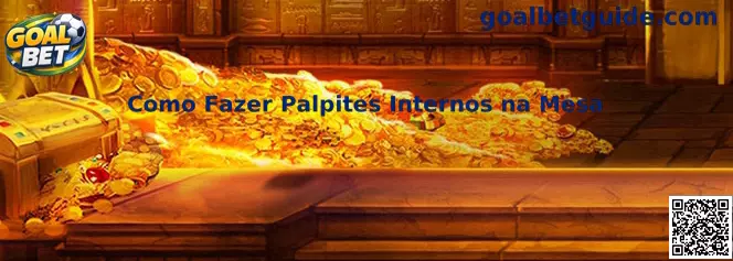 Ilustração explicativa de como fazer palpites internos na mesa na Goal Roulette